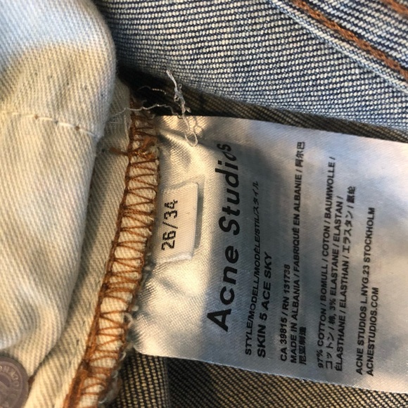 Skinny jeans. Acne. - Picture 5 of 5